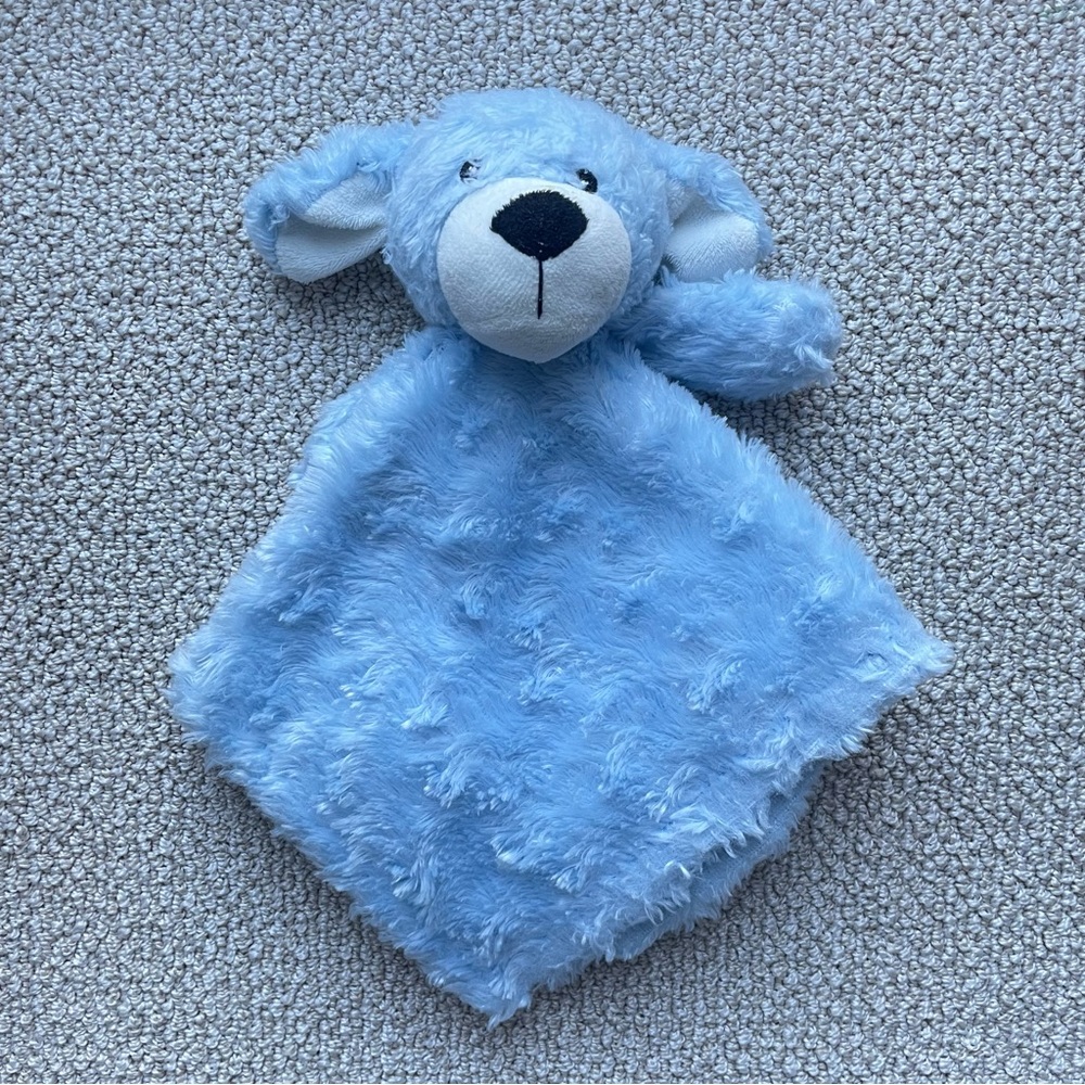 Necessities Tender Tyme Baby Light Blue Dog Puppy Security Blanket Lovey Plush